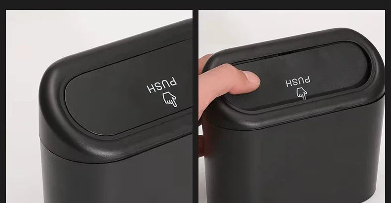 1/2/3Pcs Car Trash Can (with Lid) Contains 60 (300) Garbage Bags, Small Car Trash Can, Leak-proof Mini Car Accessories 자동차 쓰레기통