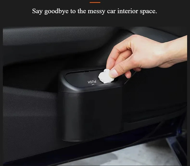 1/2/3Pcs Car Trash Can (with Lid) Contains 60 (300) Garbage Bags, Small Car Trash Can, Leak-proof Mini Car Accessories 자동차 쓰레기통