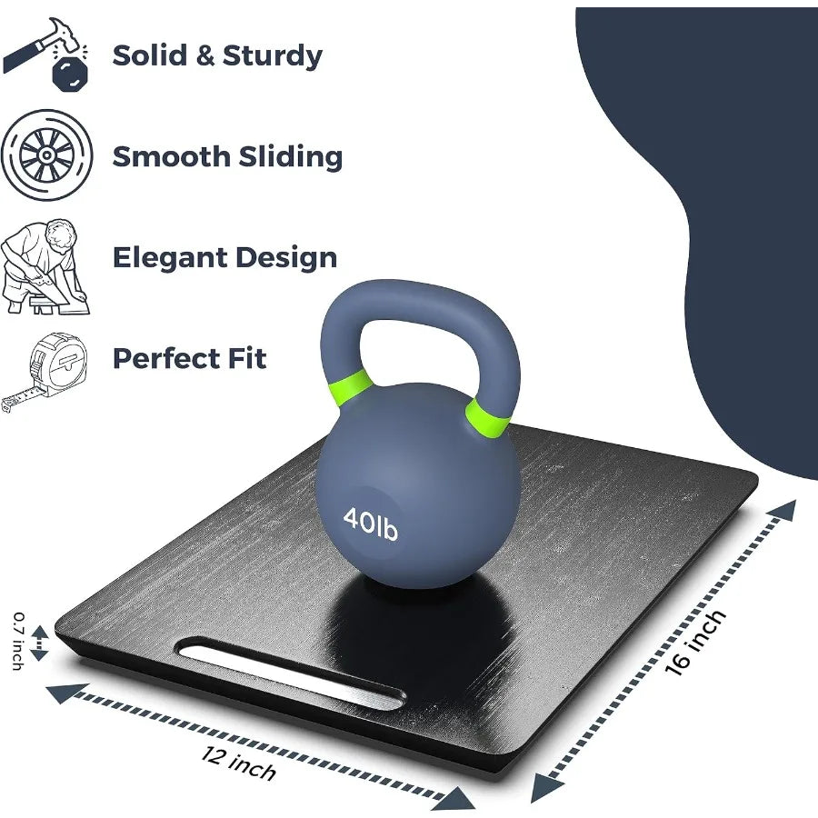 Ibyx Elegant Sliding Tray for Your Coffee Maker and Heavy Kitchen Appliances - Sturdy Slides Easily from Under The Cabinet Blac