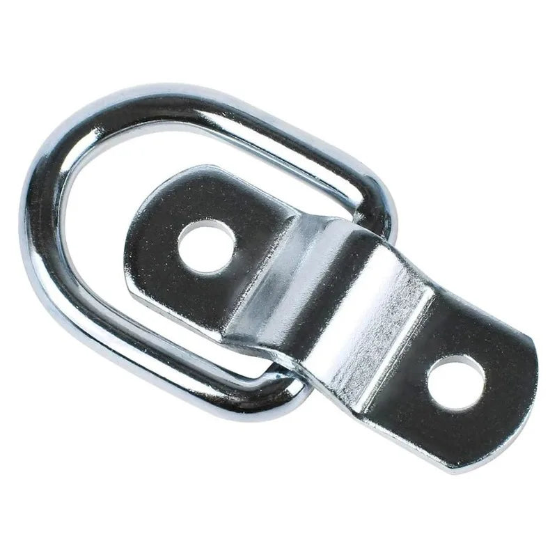 1-10Pcs D Rings Tie Down Anchors Ring Pull Hook Stainless Steel Lashing Ring Load Fit for Car Boat Cargo trailer Vehicles RV Van